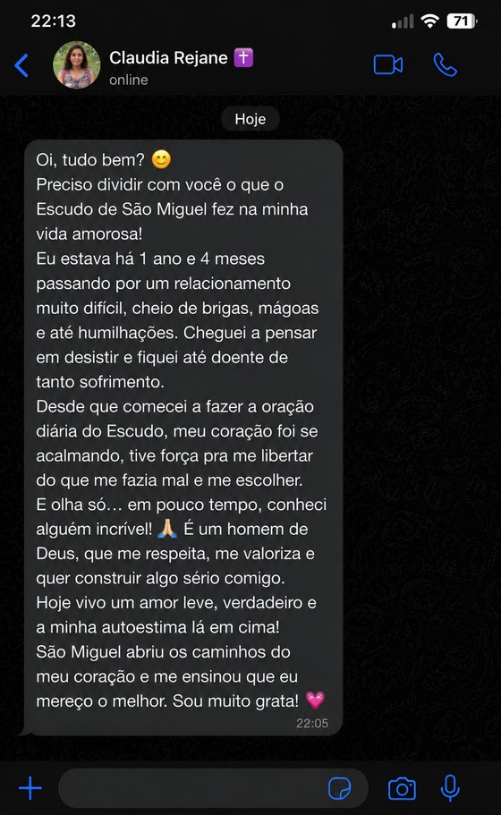 Depoimento real de uma mulher protegida pelo Escudo de São Miguel